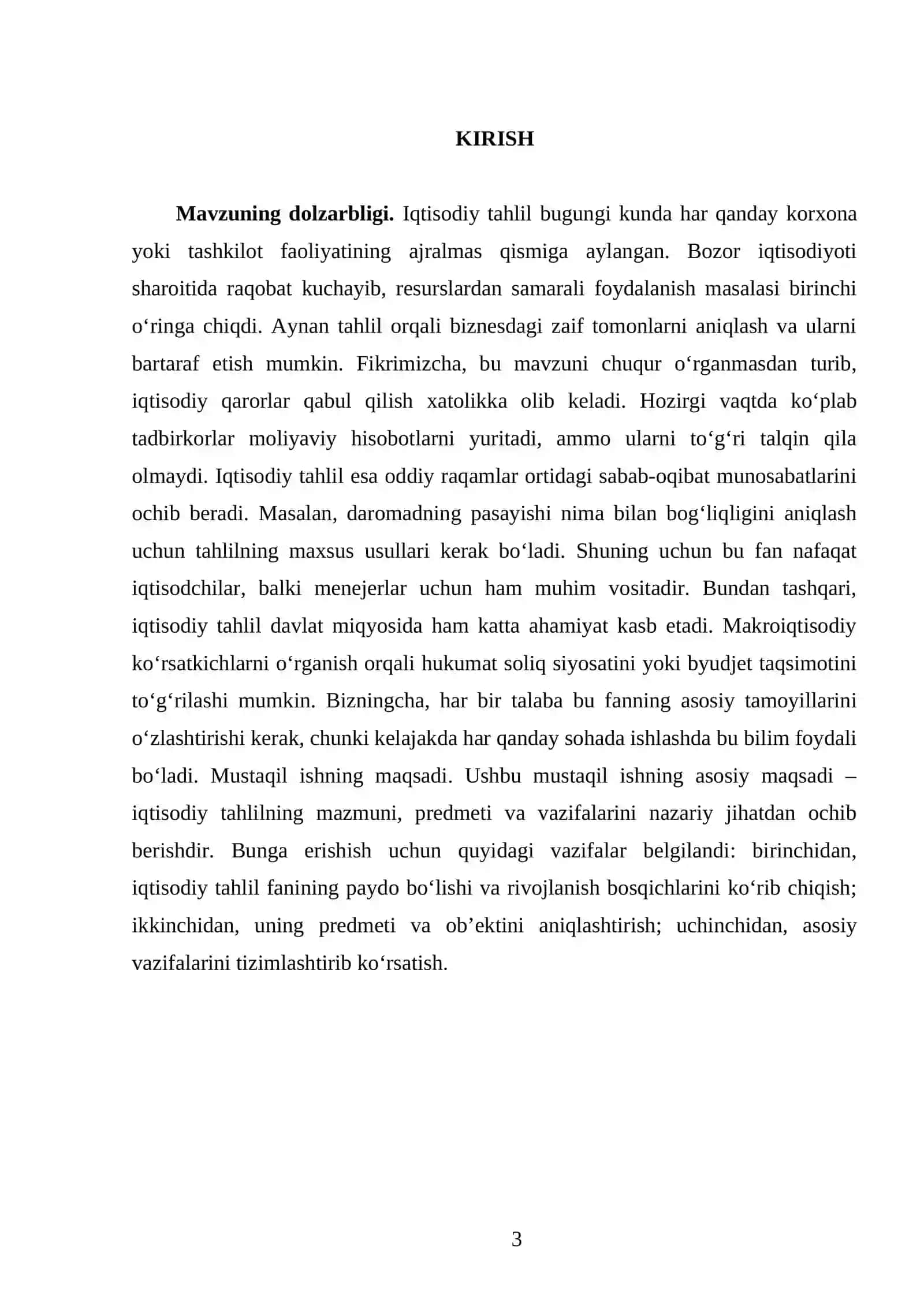 Iqtisodiy tahlilning mazmuni prеdmеti va vazifalari 3