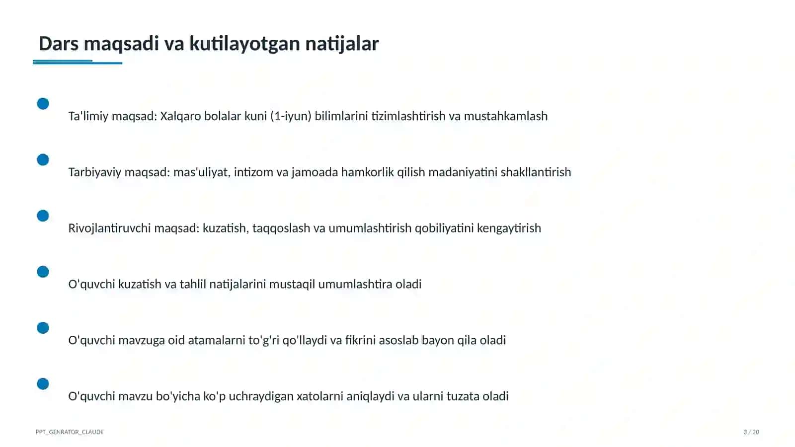 Sinf soati va tarbiyaviy tadbirlar 3
