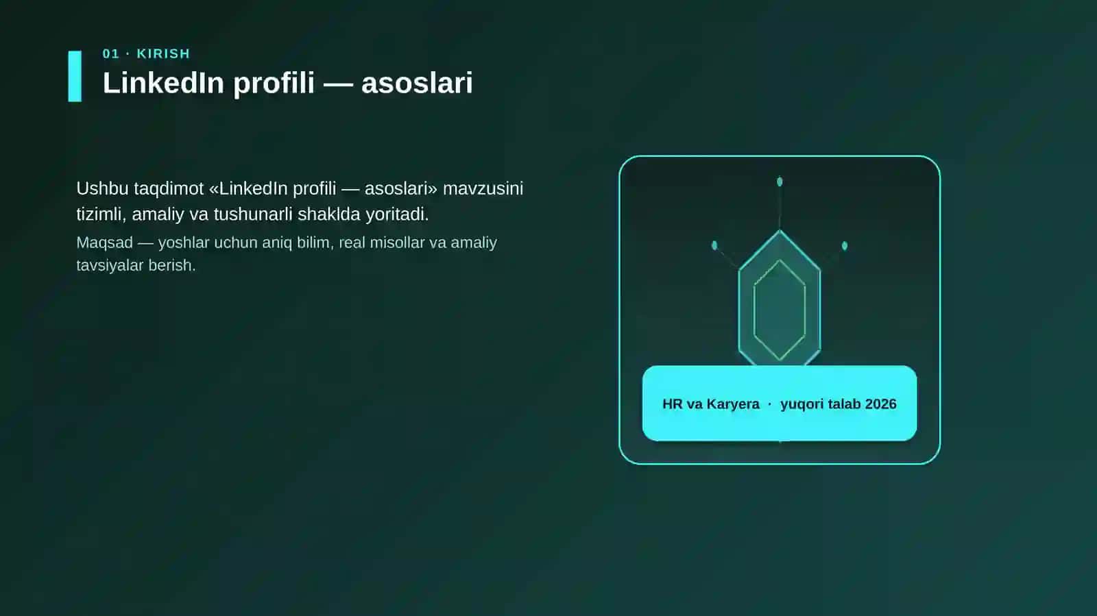 LinkedIn profili — asoslari 3
