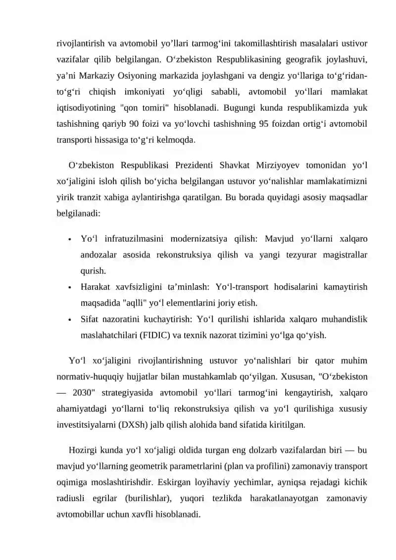 Rekonstruksiya qilinadigan yo‘llarda yo‘l poyining yon bag‘ri turg‘unligini oshirish usullari 3