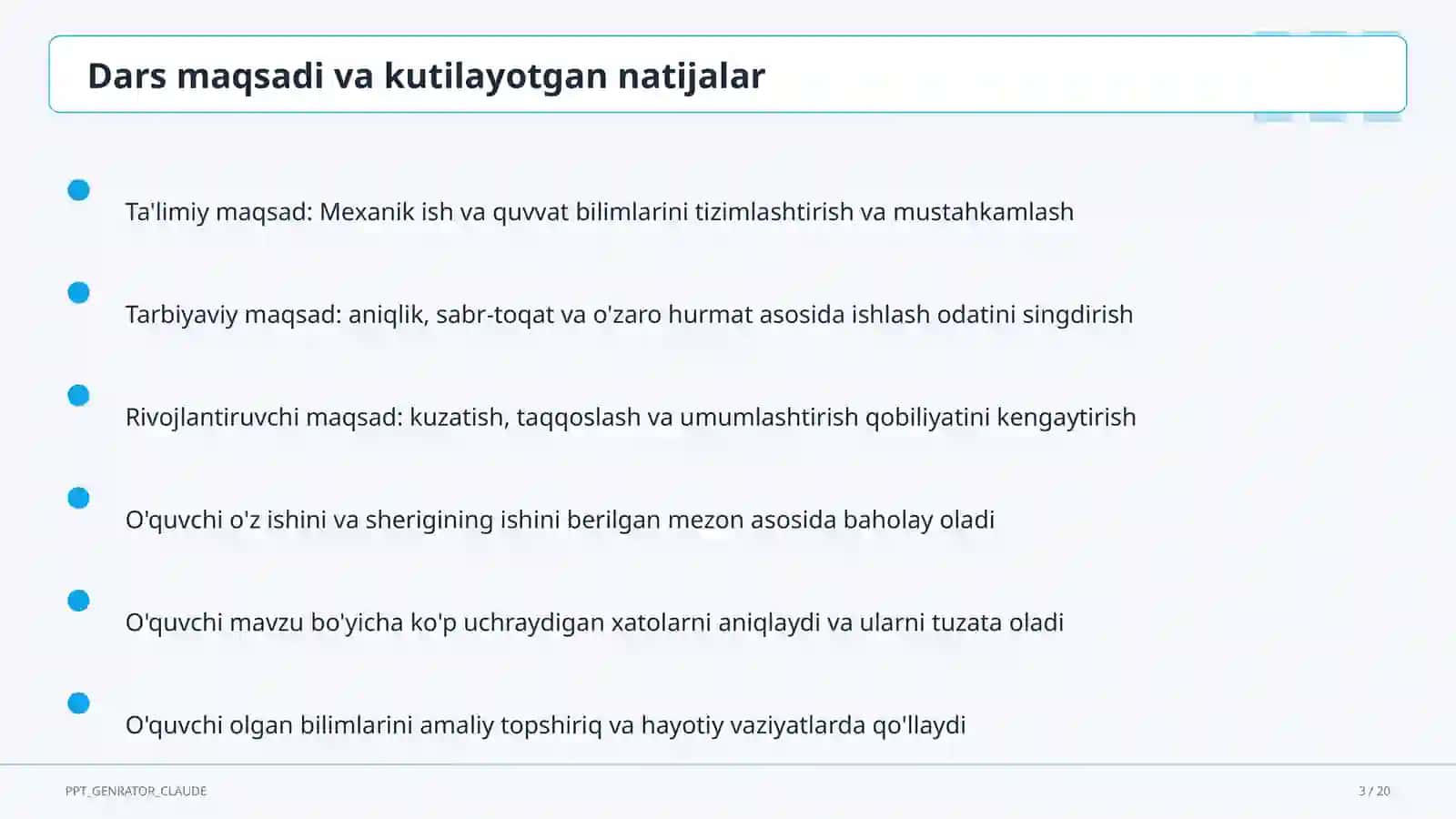 Mexanik ish va quvvat (7-sinf) 3