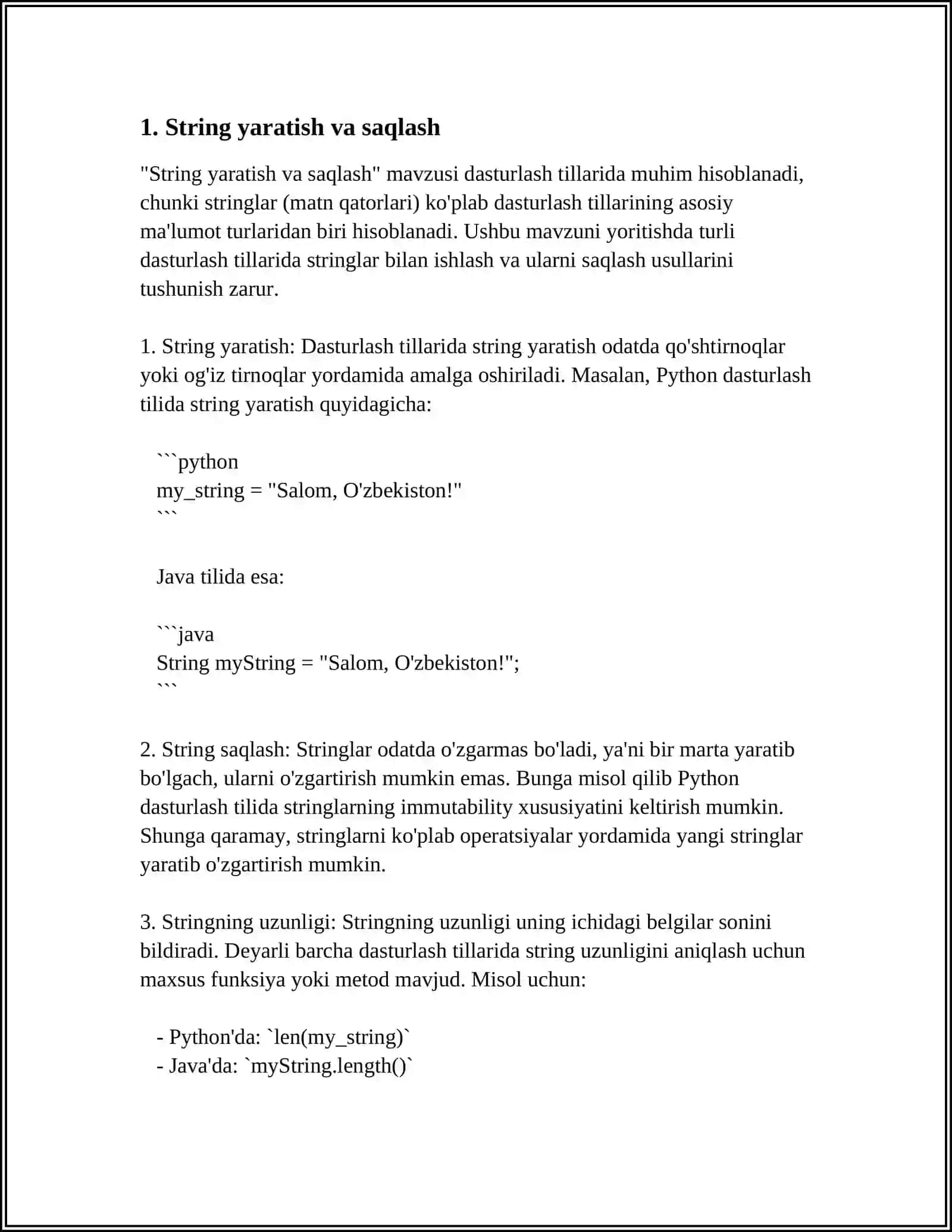PYTHONDA STRING METHODLARI 3