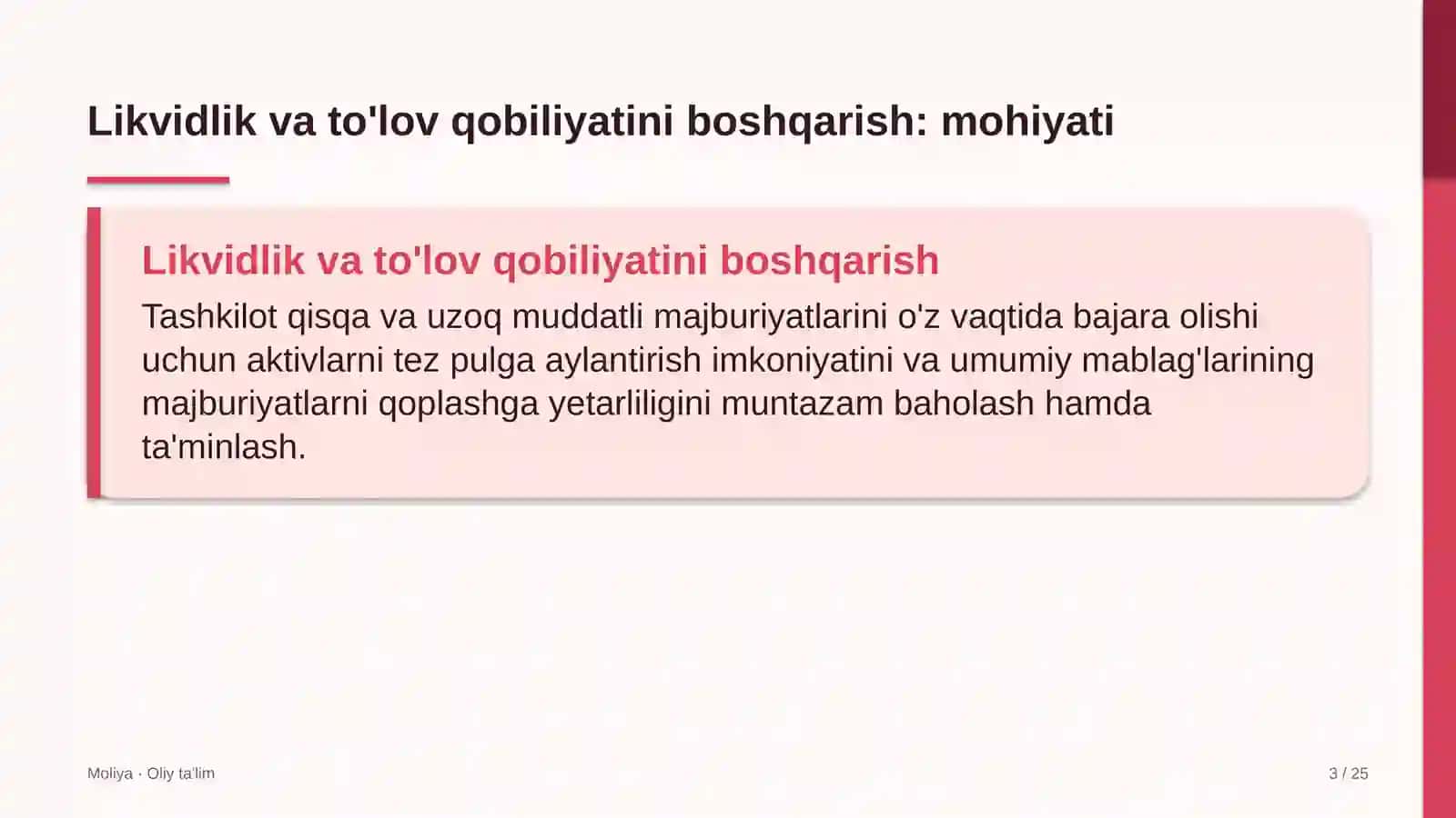 Kir yuvish xizmatida likvidlik va to'lov qobiliyatini boshqarish 3