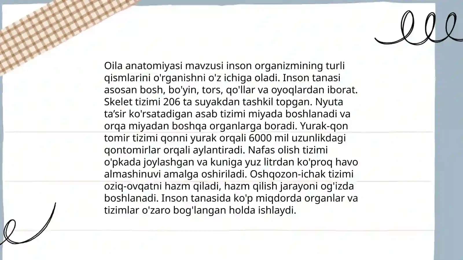 Oila anatomiyasi 3