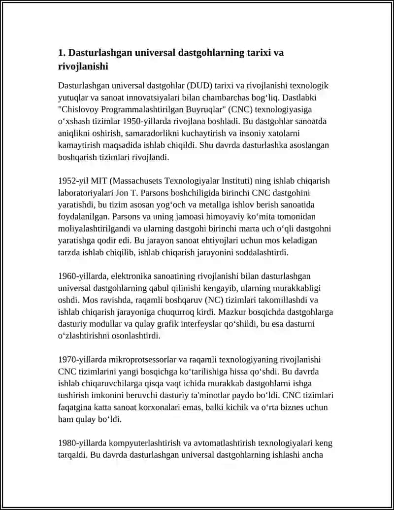 DASTURLASHGAN UNIVERSAL DASTGOHLAR 3
