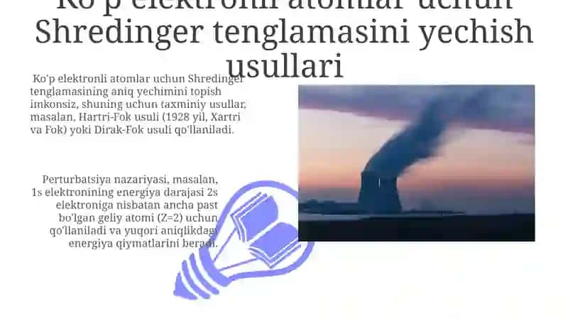 Atom energetik sathlarini tuzilishini nazariy jihatdan oʻrganish 3