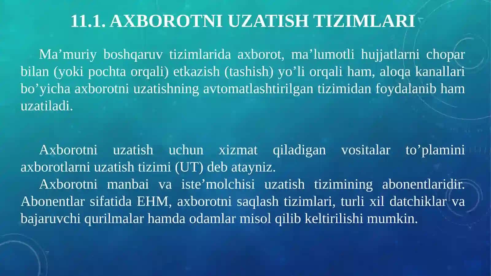 ALOQA QURILMALARI 3