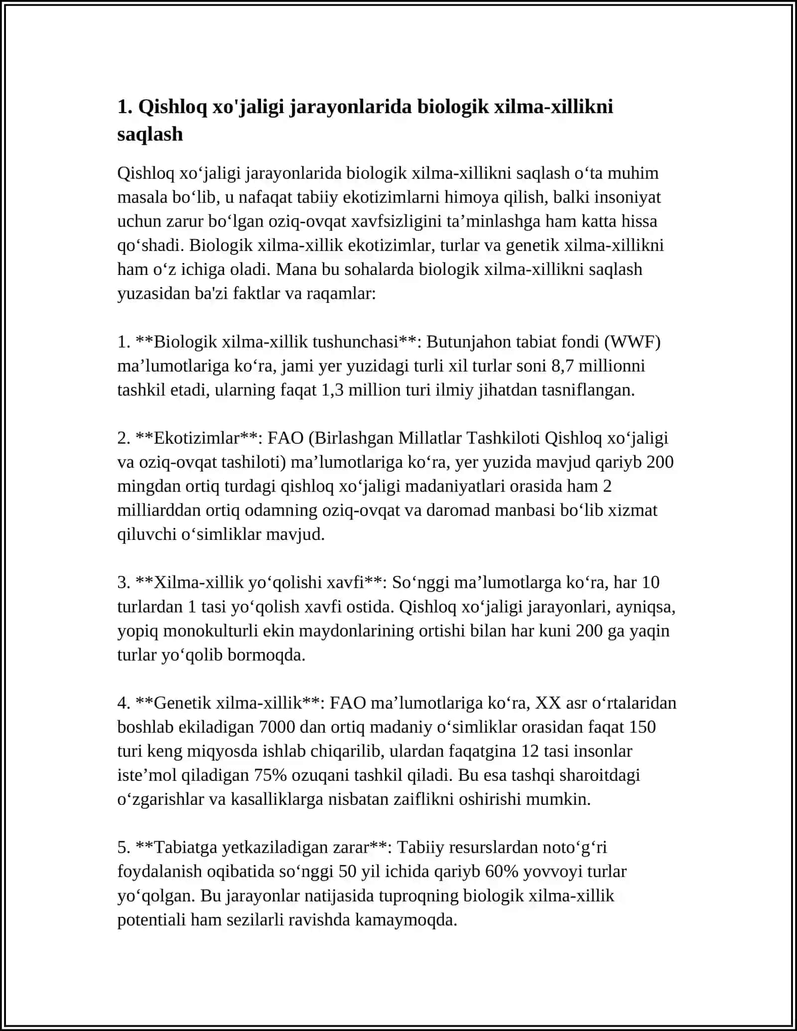 BIOLOGIK XILMA-XILLIKNI MUHOFAZA ETISH 3