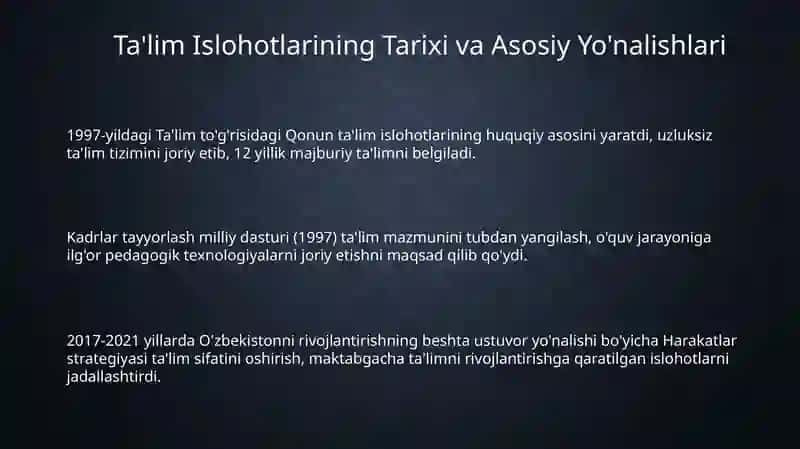 Oʻzbekistonda ta'lim islohotlari va pedagogika fani 3