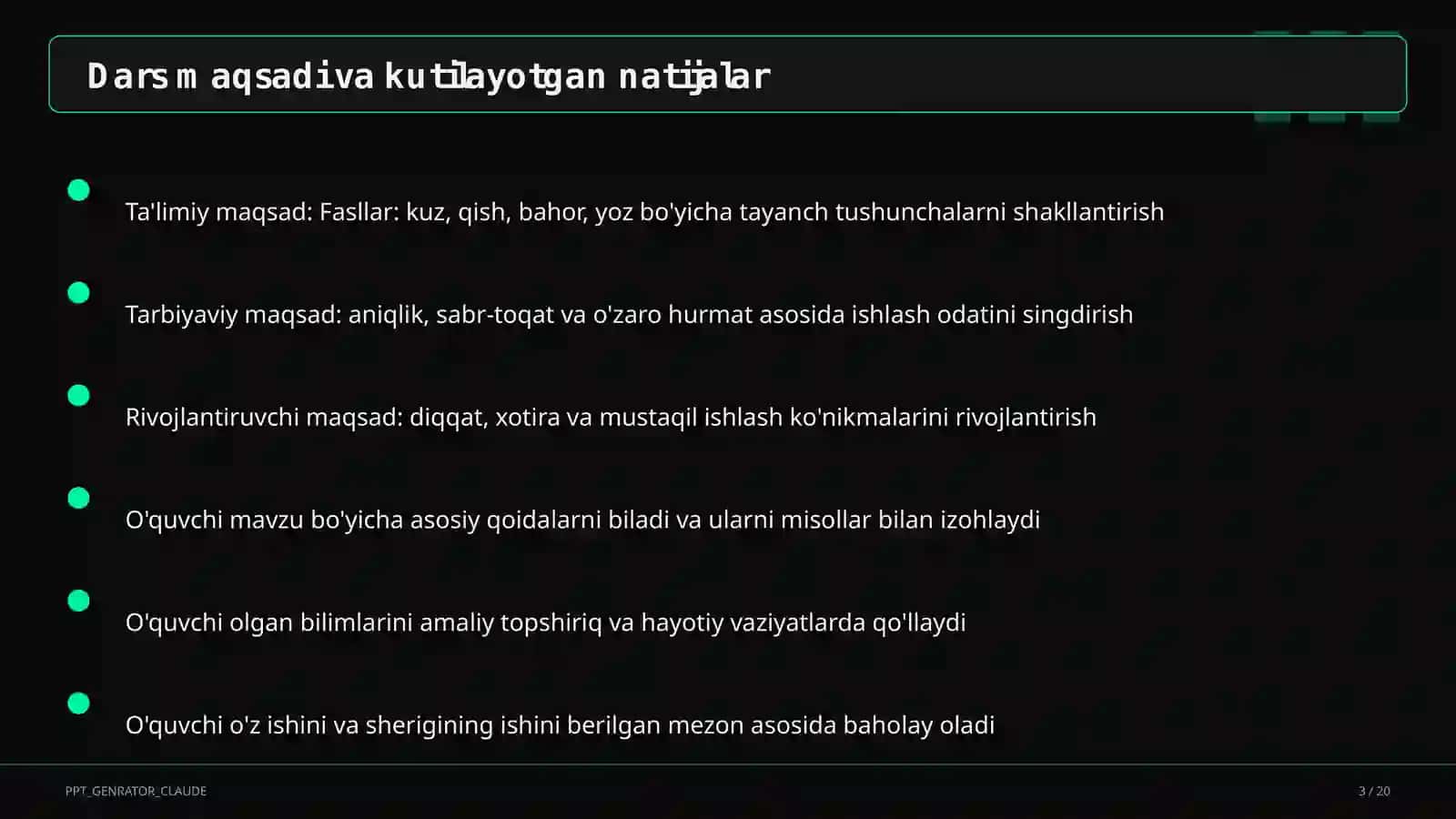 Tabiatshunoslik boshlang'ich sinf 3