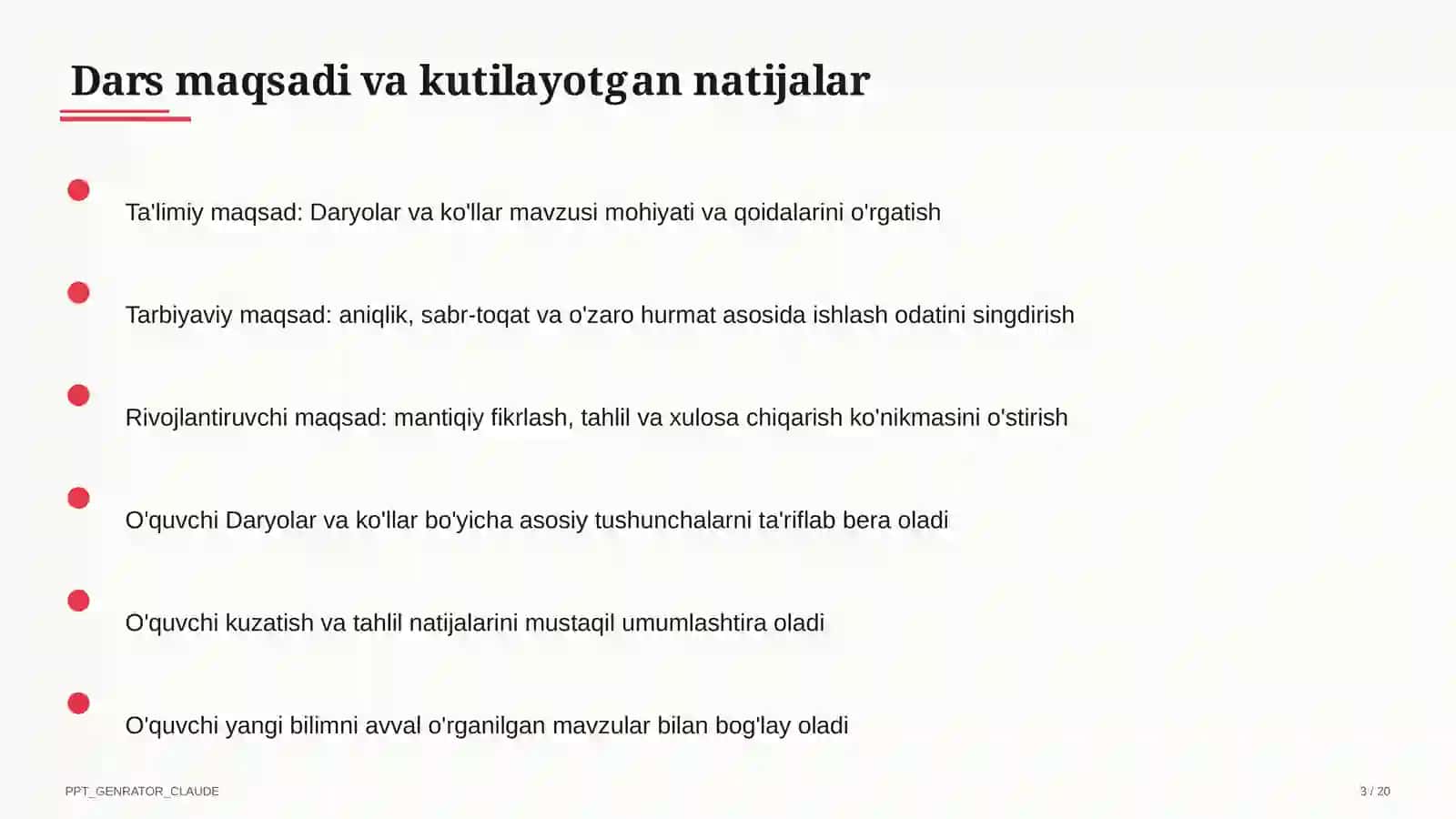 Daryolar va ko'llar (6-sinf) 3