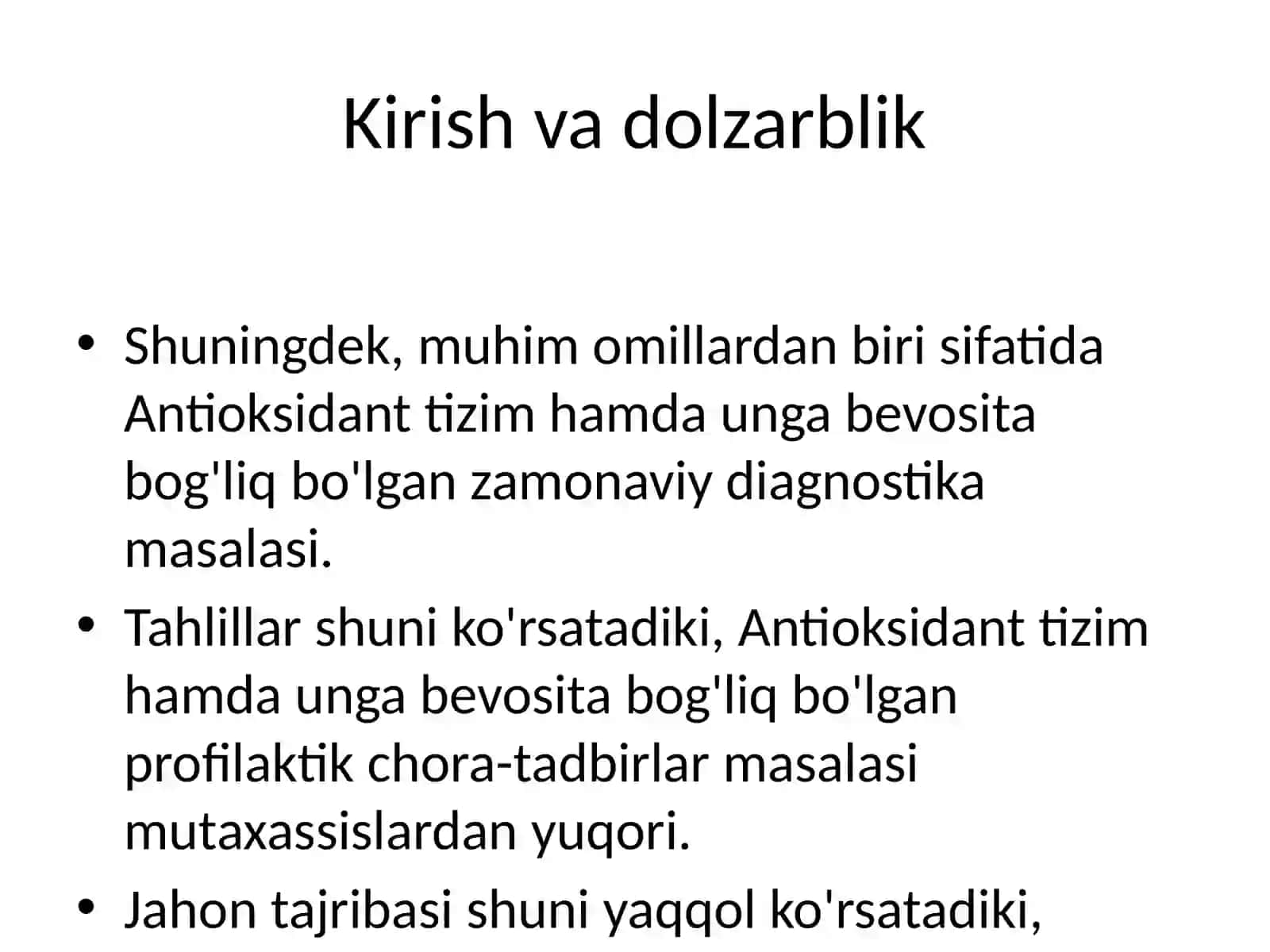 ANTIOKSIDANT TIZIM 3