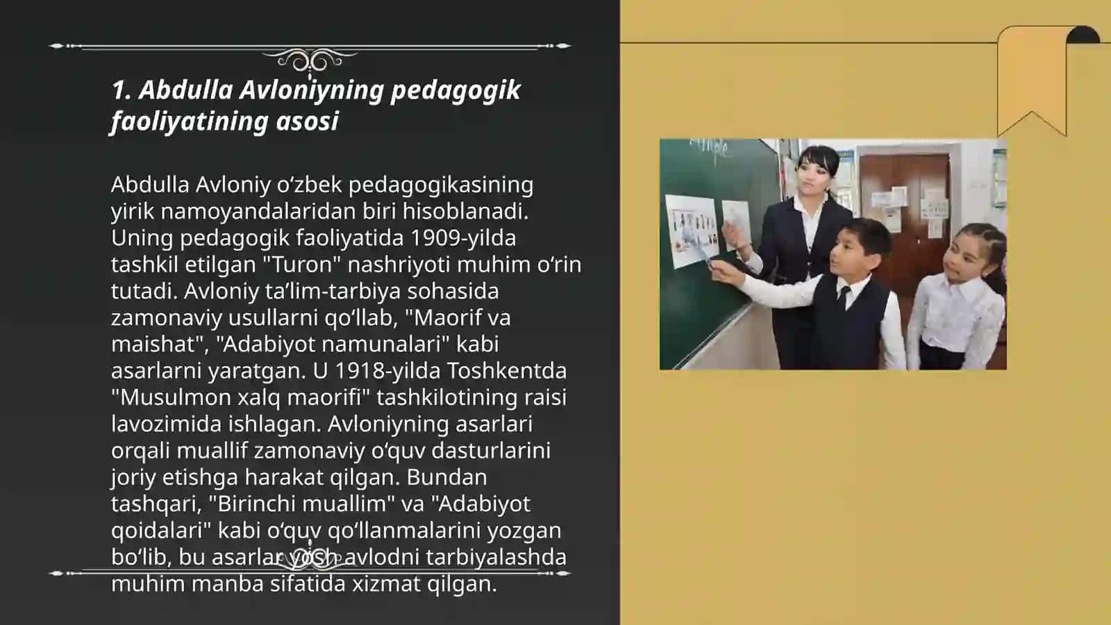Abdulla Avloniyning pedagogik faoliyati va ta'lim-tarbiya haqidagi qarashlari 3