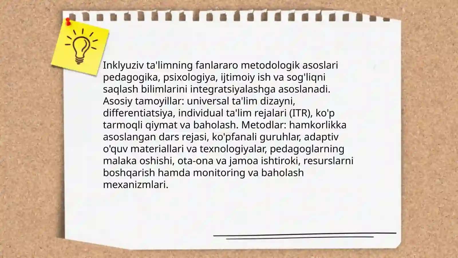 Inklyuziv ta'limni tashkil etish metodoligiyasining fanlararo xususiyati 3