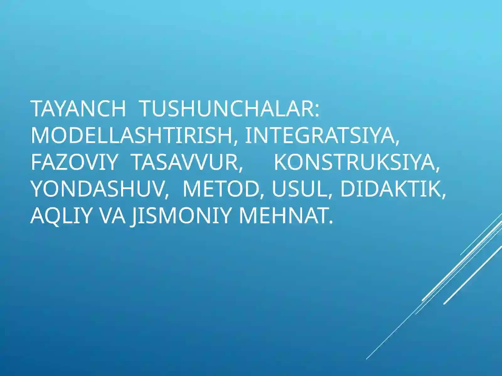 Boshlang’ich  texnologiya  darslarining  integratsiyalashuvi 3