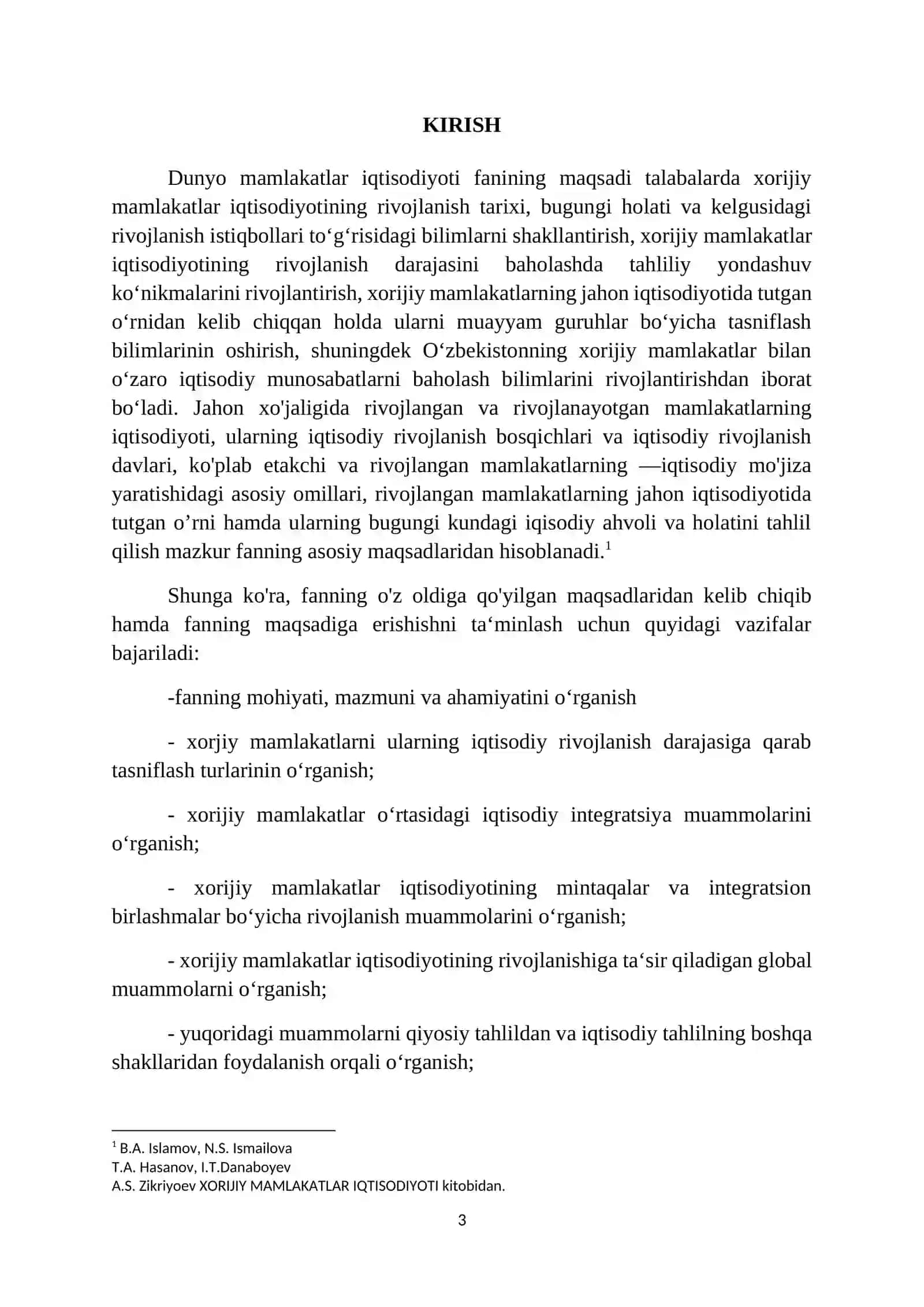 Dunyo mamlakatlarining iqtisodiy rivojlanishi 3