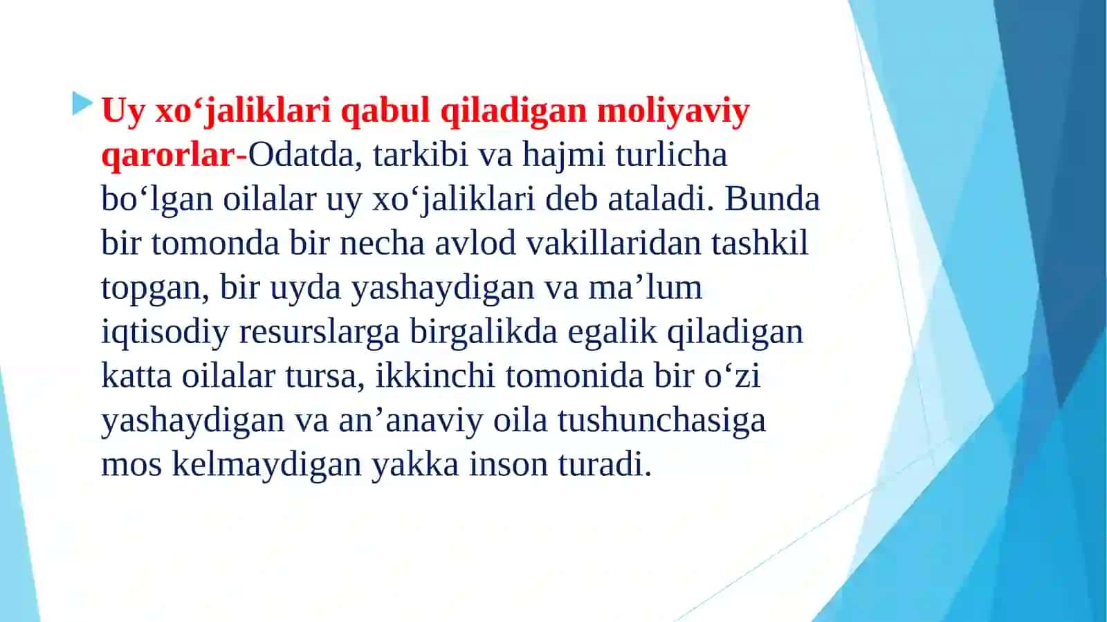 Moliyaviy qarorlar 3