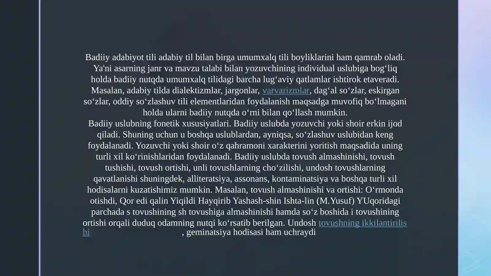 Badiiynutquslubi 3