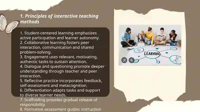 Principles of Interactive Teaching Methods 3