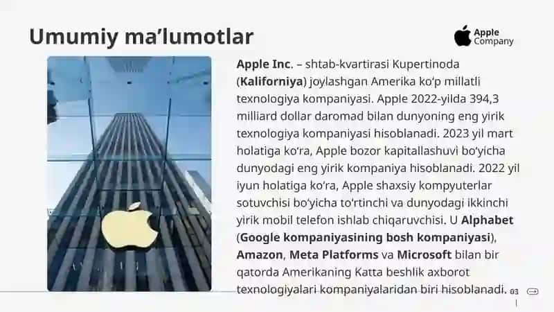Apple kompaniyasi 3
