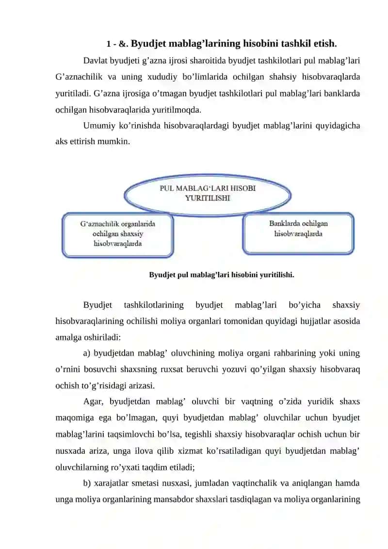 Byudjet Tashkilotlarining Shaxsiy Gʻazna Hisob va Raqamlardagi Byudjet Mablagʻlari Hisobi 3