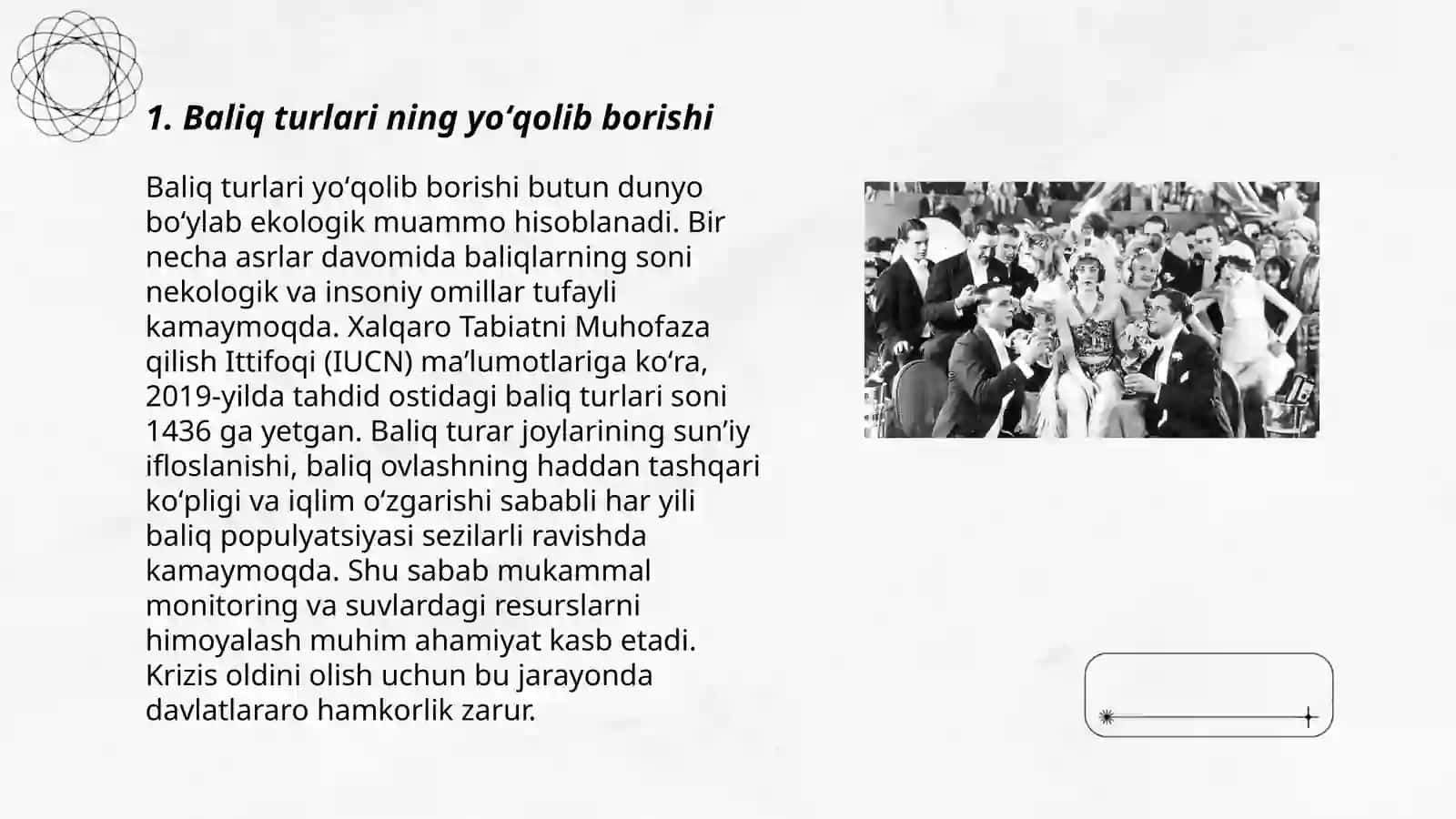 Baliq turlari ning yo'qolib borishi 3