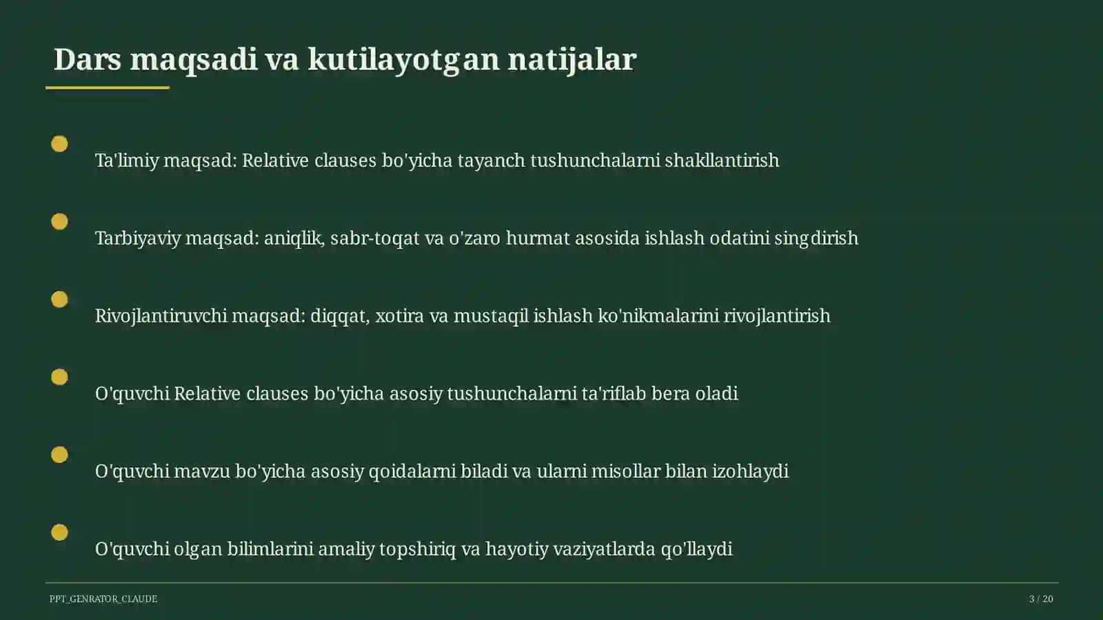 Relative clauses (10-sinf) 3