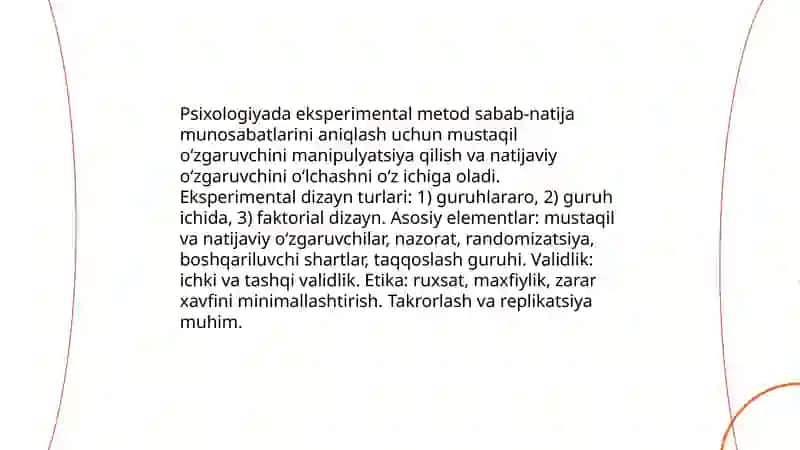 Psixologiyaning tatqiqot metodlari va tarmoqlari 3