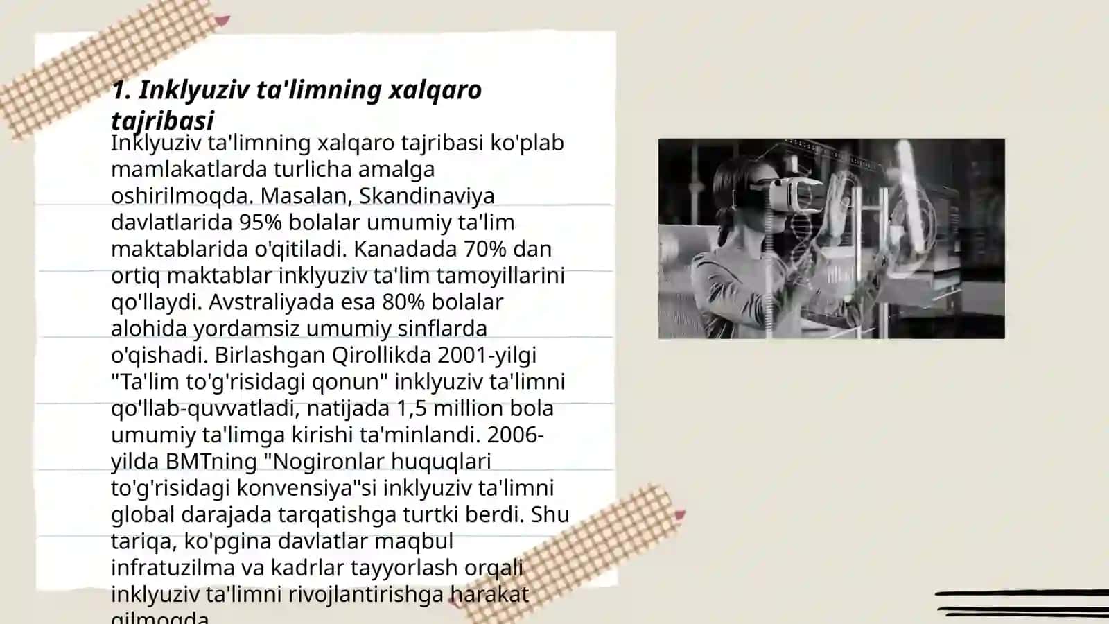 Inklyuziv ta'lim bo'yicha xorij tajribasi 3