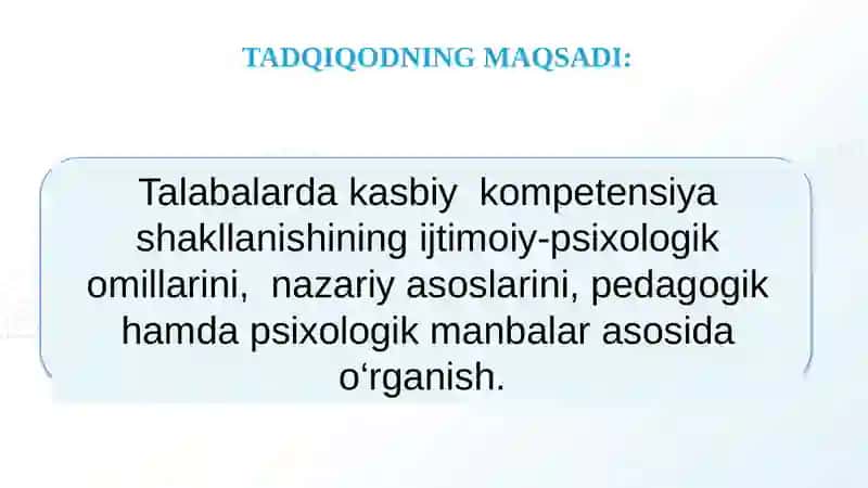 TALABALARDA KASBIY KOMPETENSIYA SHAKLLANISHINING IJTIMOIY-PSIXOLOGIK OMILLARI 3