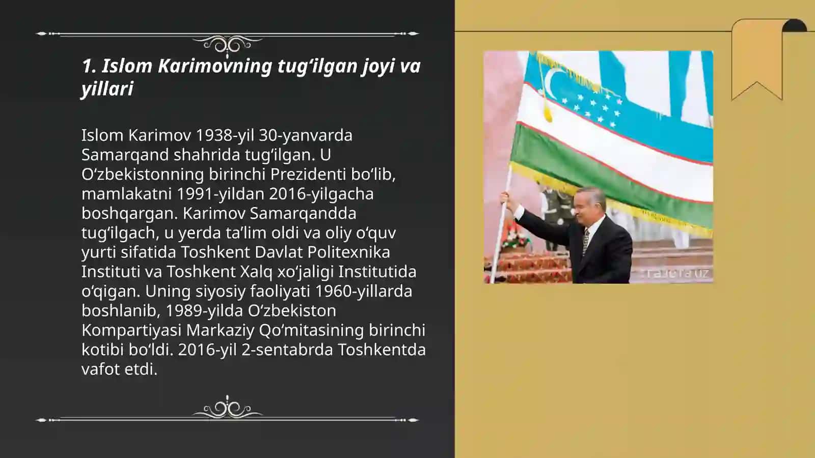 Islom Karimovning hayoti 3