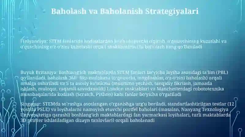 STEM o'quv dasturlari 3