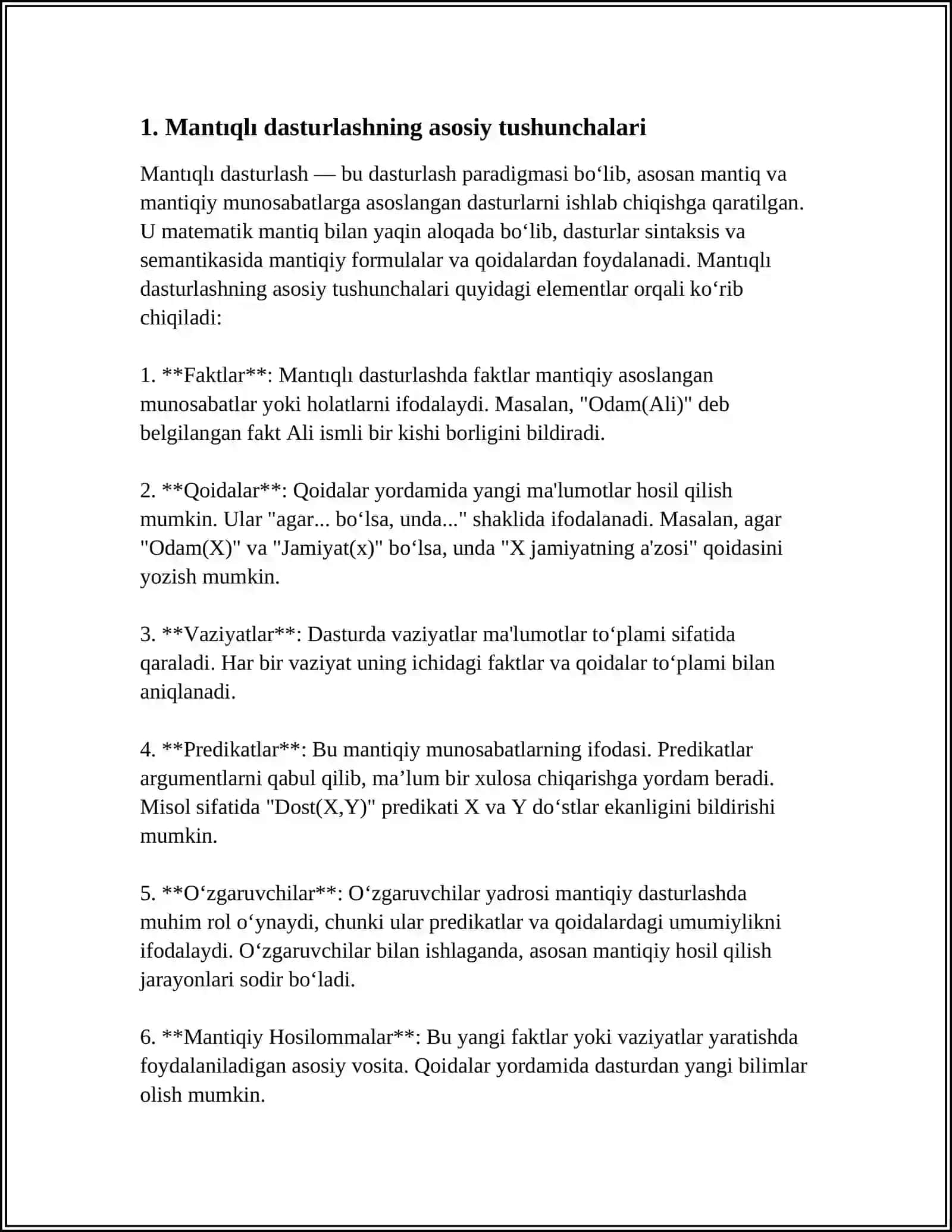 MANTIQIY DASTURLASH TEXNOLOGIYASI 3