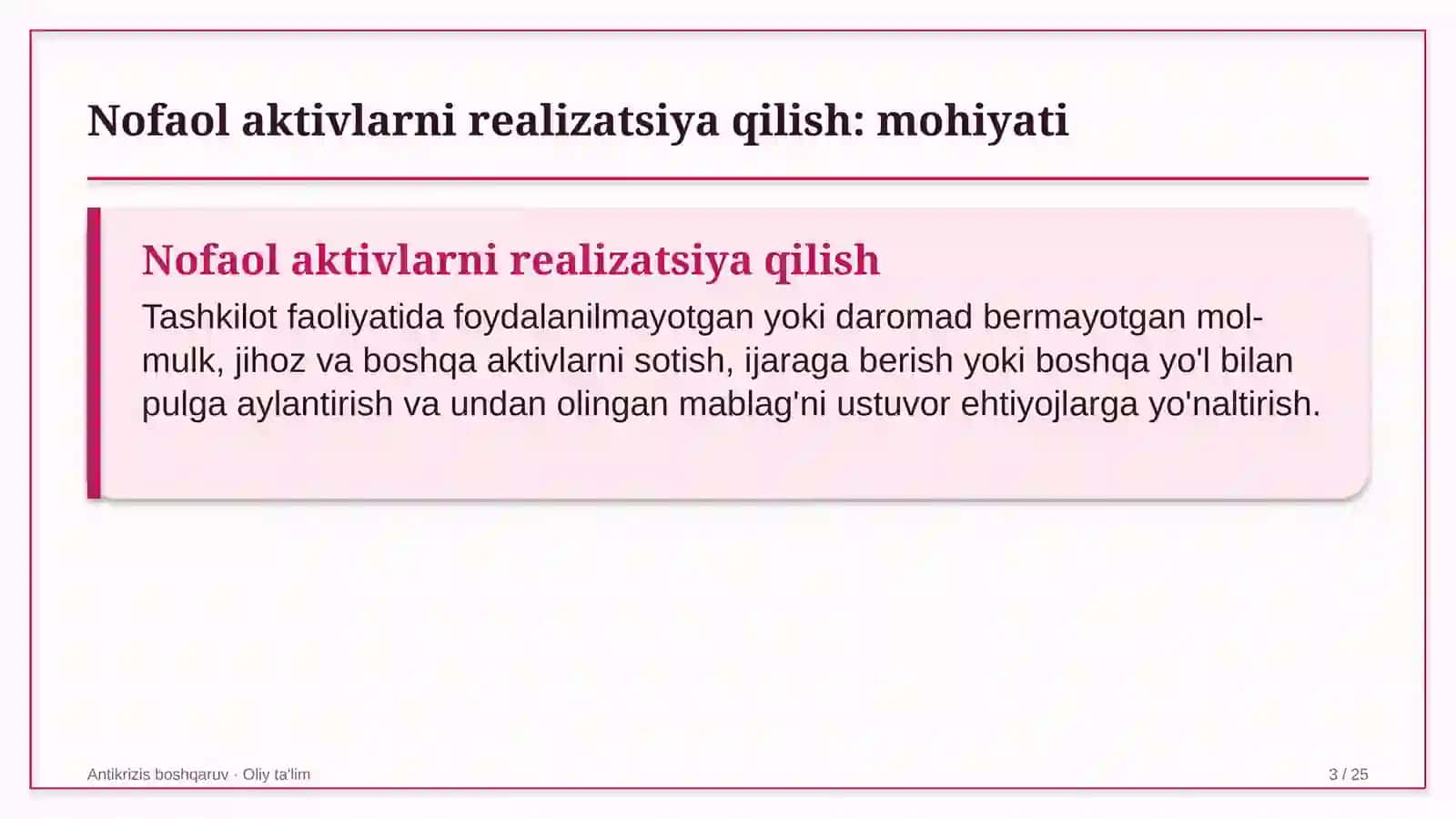 aviatsiya texnikasini ta'mirlash korxonalarida nofaol aktivlarni realizatsiya qilish 2666 3