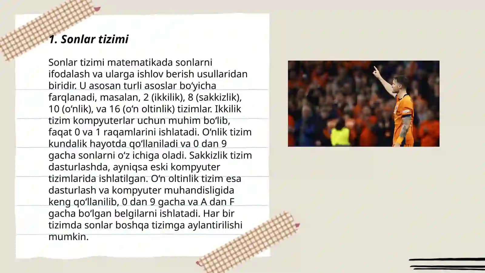 Sonlar tizimi 3