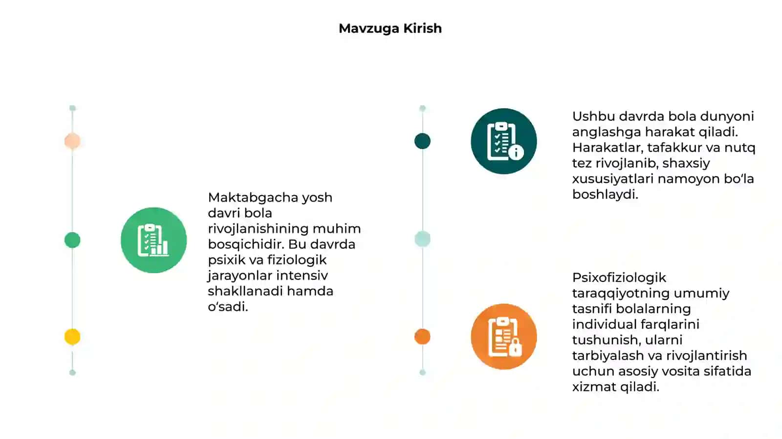 Psixofiziologik Taraqqiyotning umumiy tasnifi 3