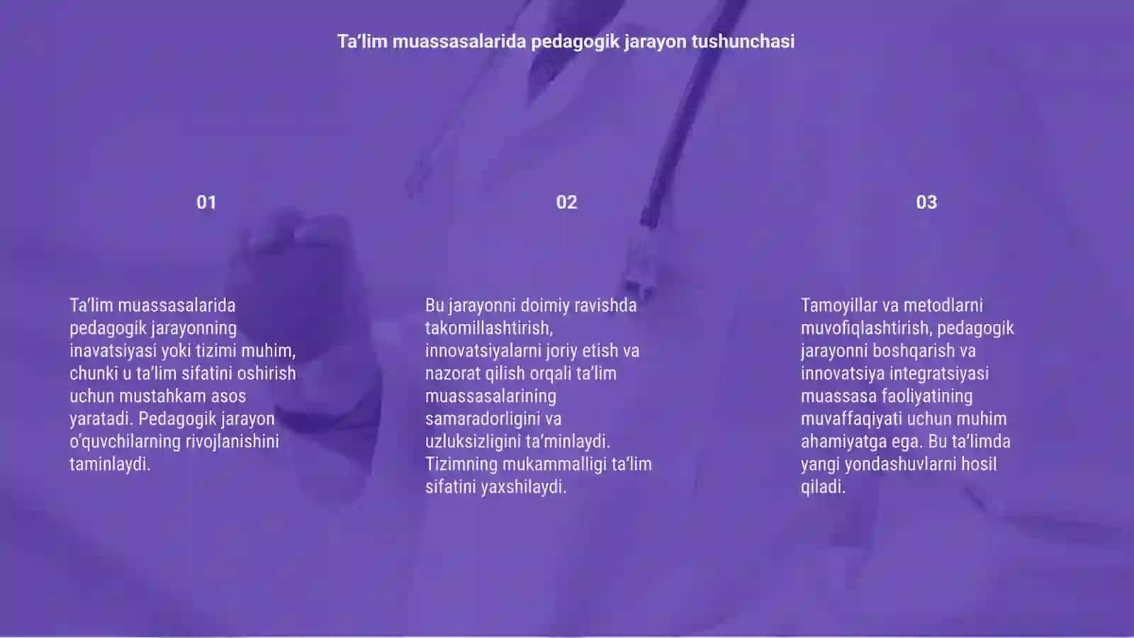 Pedagogik jarayonni inavatsiyasi yoki tizimi 3