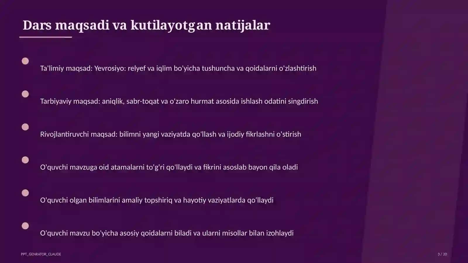 Yevrosiyo: relyef va iqlim (7-sinf) 3