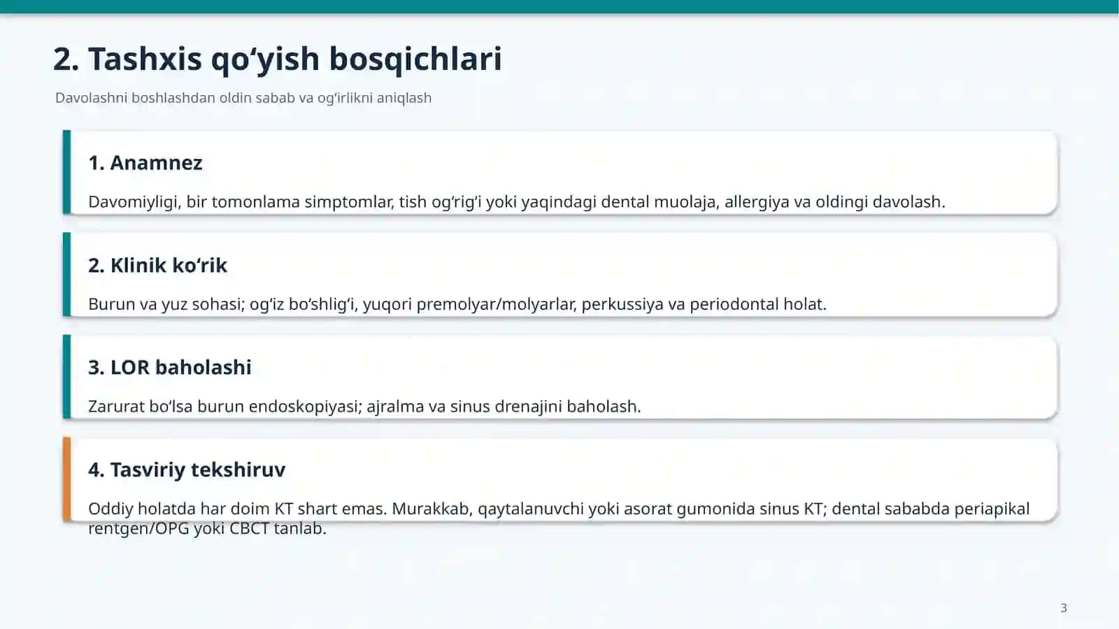 Rinogen va odontogen gaymorit davolash diagnostikasi 3