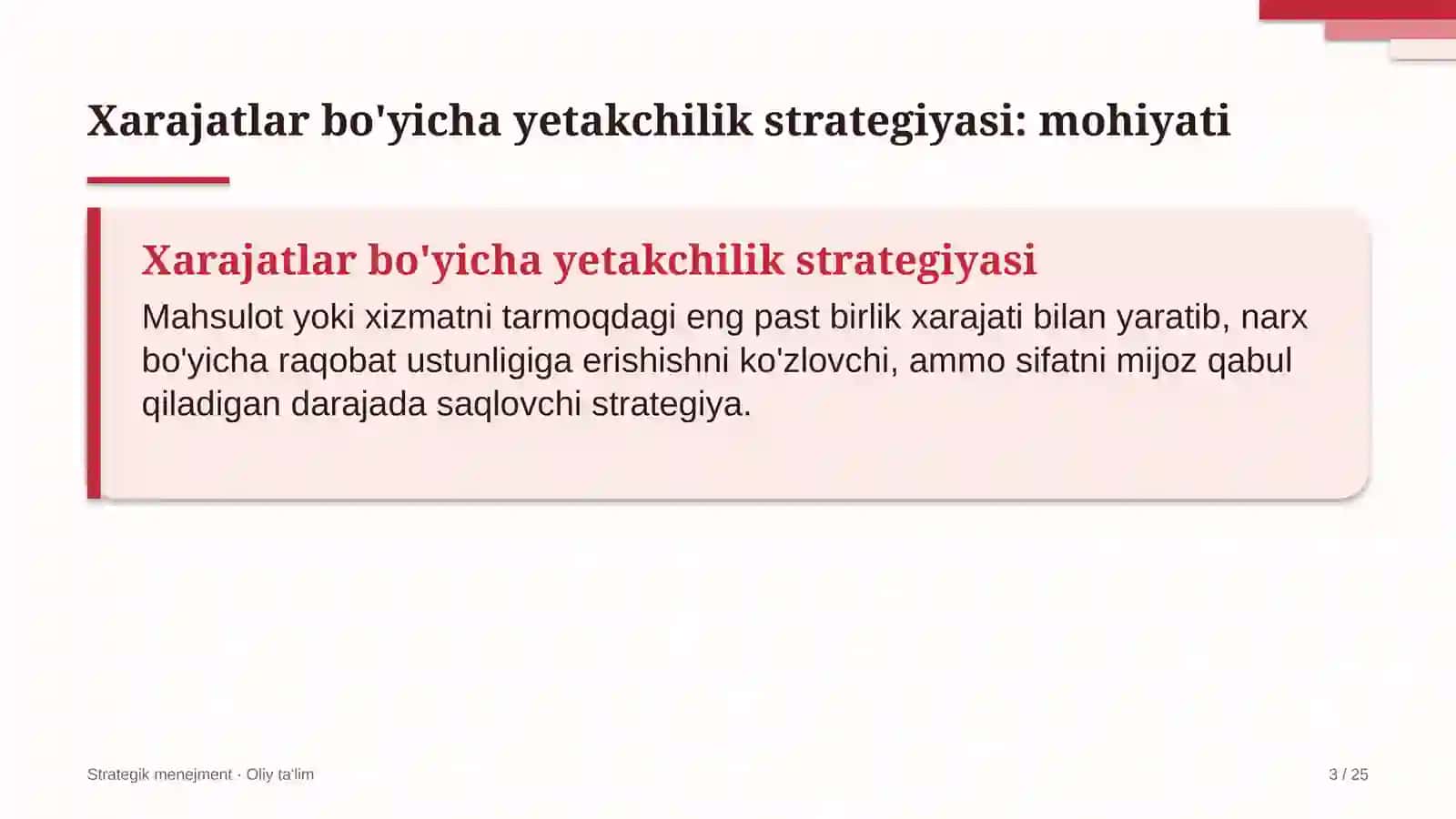atom energetikasida xarajatlar bo'yicha yetakchilik strategiyasini amalga oshirish 1383 3