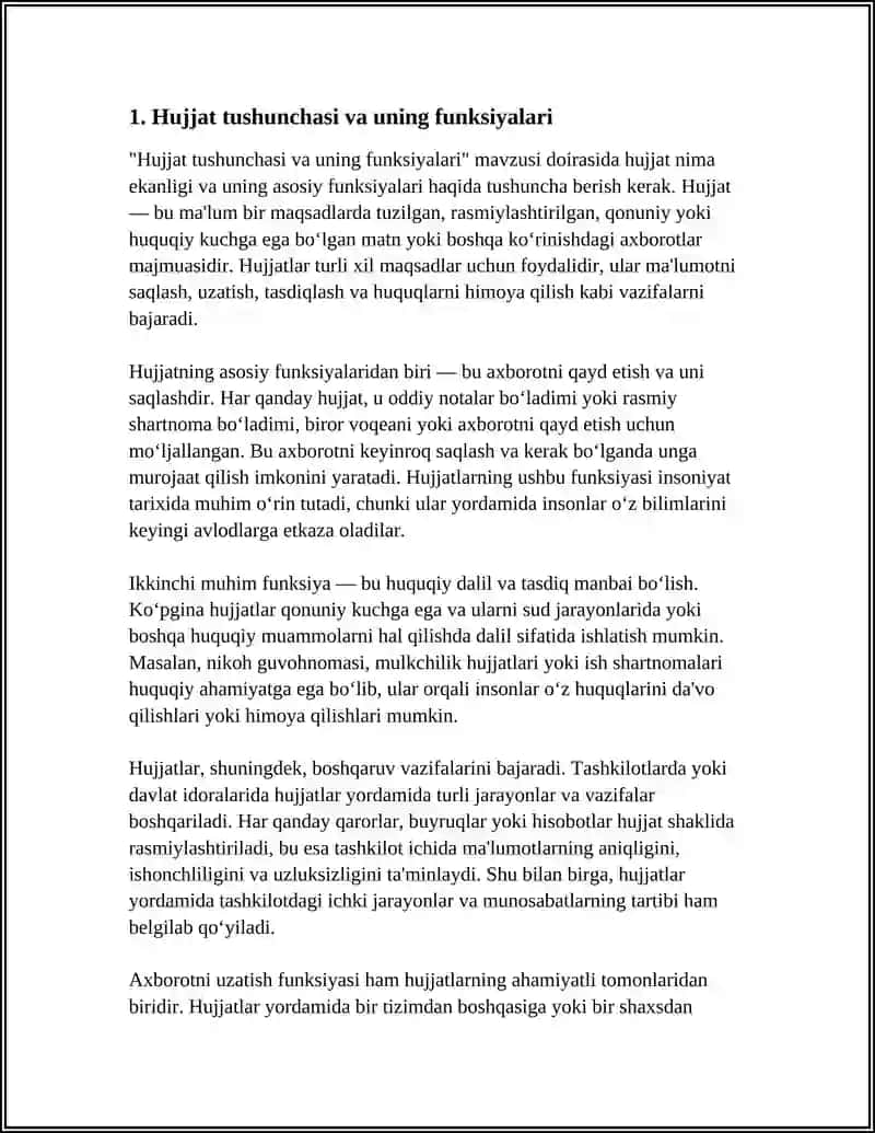 Hujjatlar Haqida Tuwuncha 3