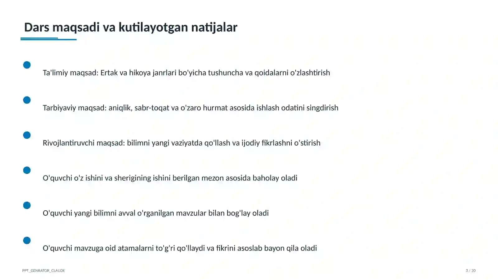 Ertak va hikoya janrlari (4-sinf) 3