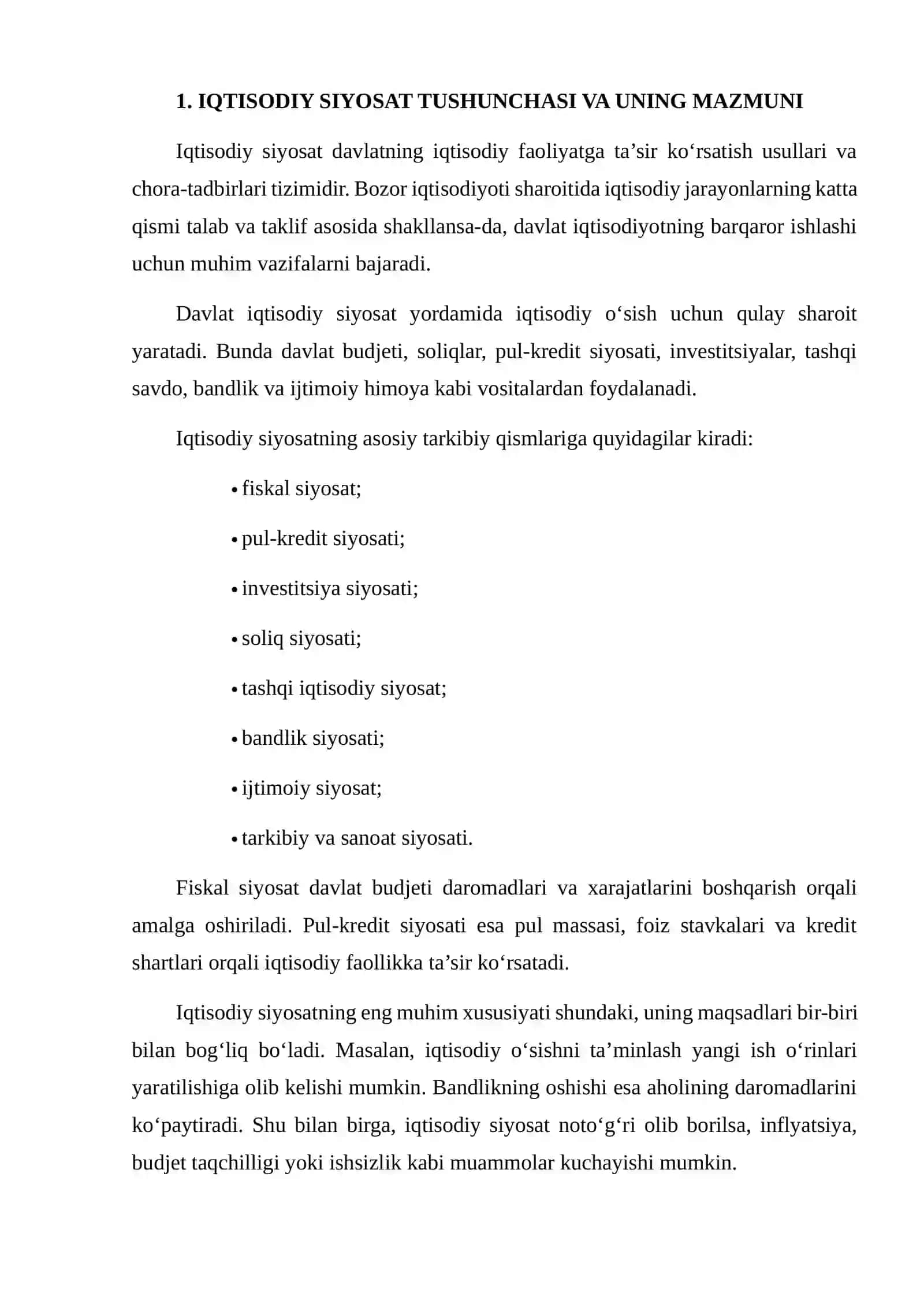 IQTISODIY SIYOSATNING QISQA VA UZOQ MUDDATLI MAQSADLARI 3