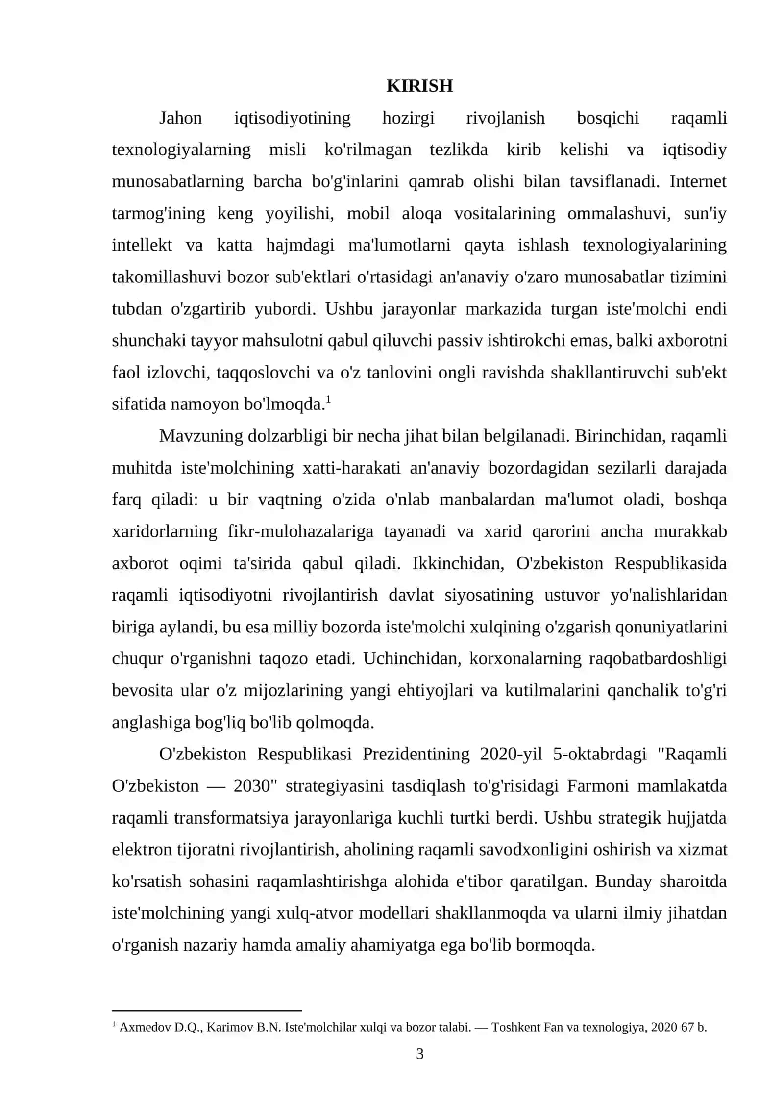 "Raqamli texnologiyalar sharoitida iste’molchi xatti-harakatining o‘zgarishi" 3