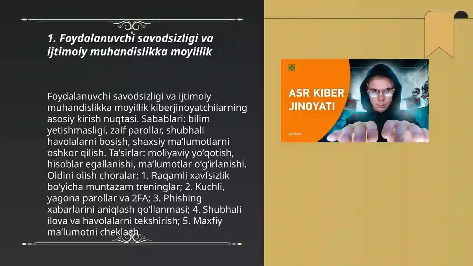kiber jinoyatchilik sabablari va oldini olish choralari 3