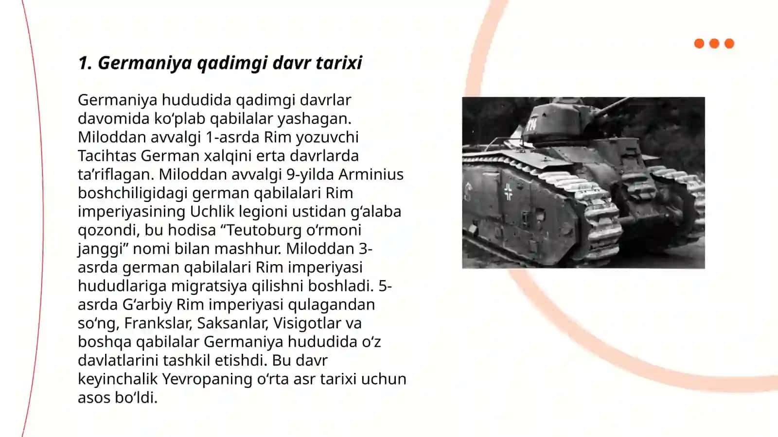 Germaniya tarixiy talimotlari Boltayev Jo'shqin 3