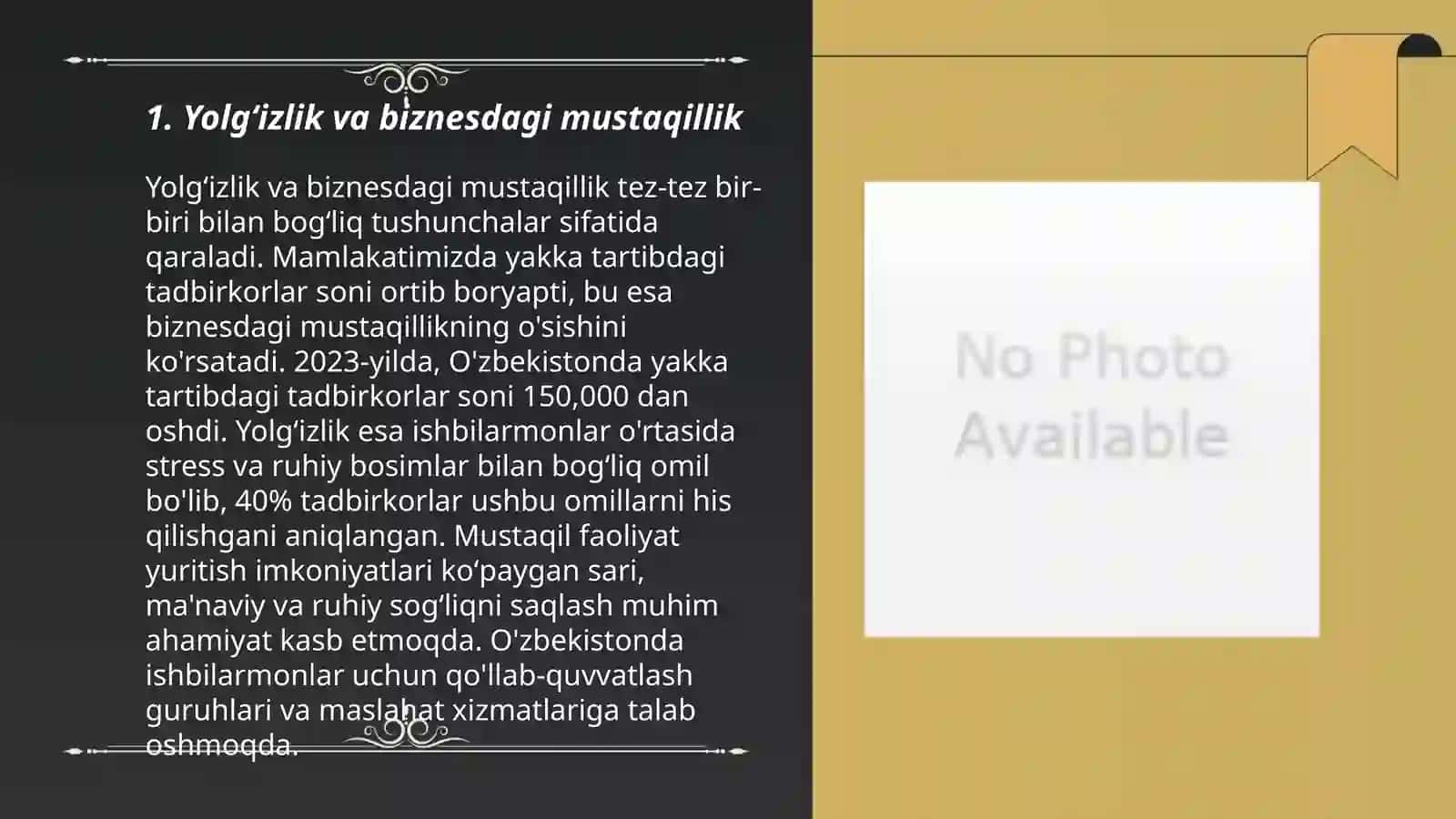 Yolgʻizlik va biznesdagi mustaqillik 3