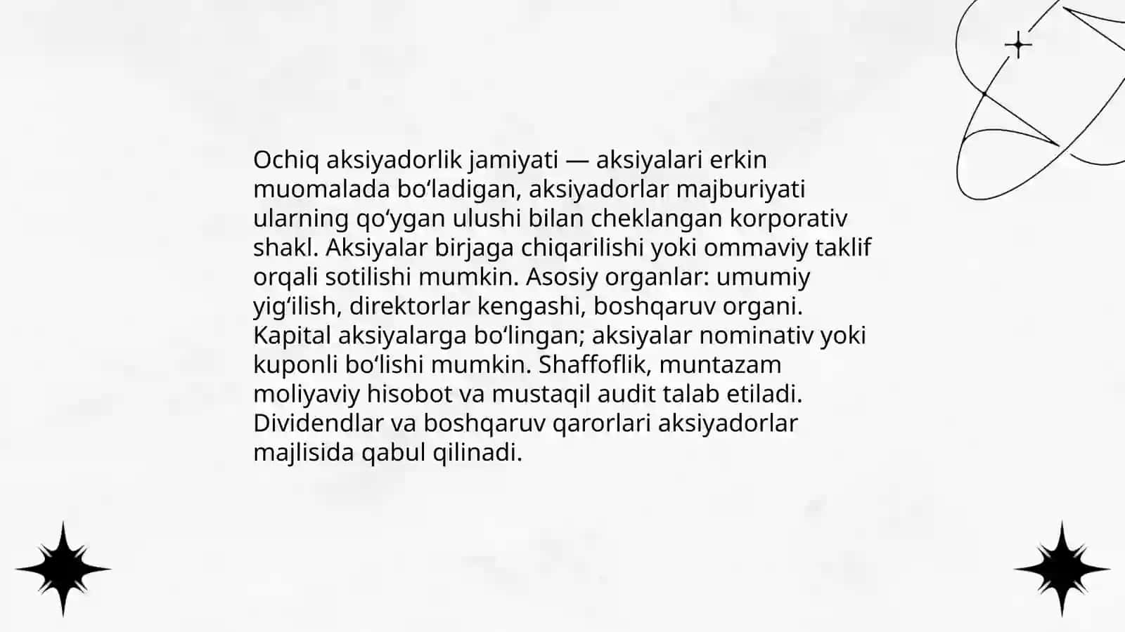 Korporatsiya turlari 3