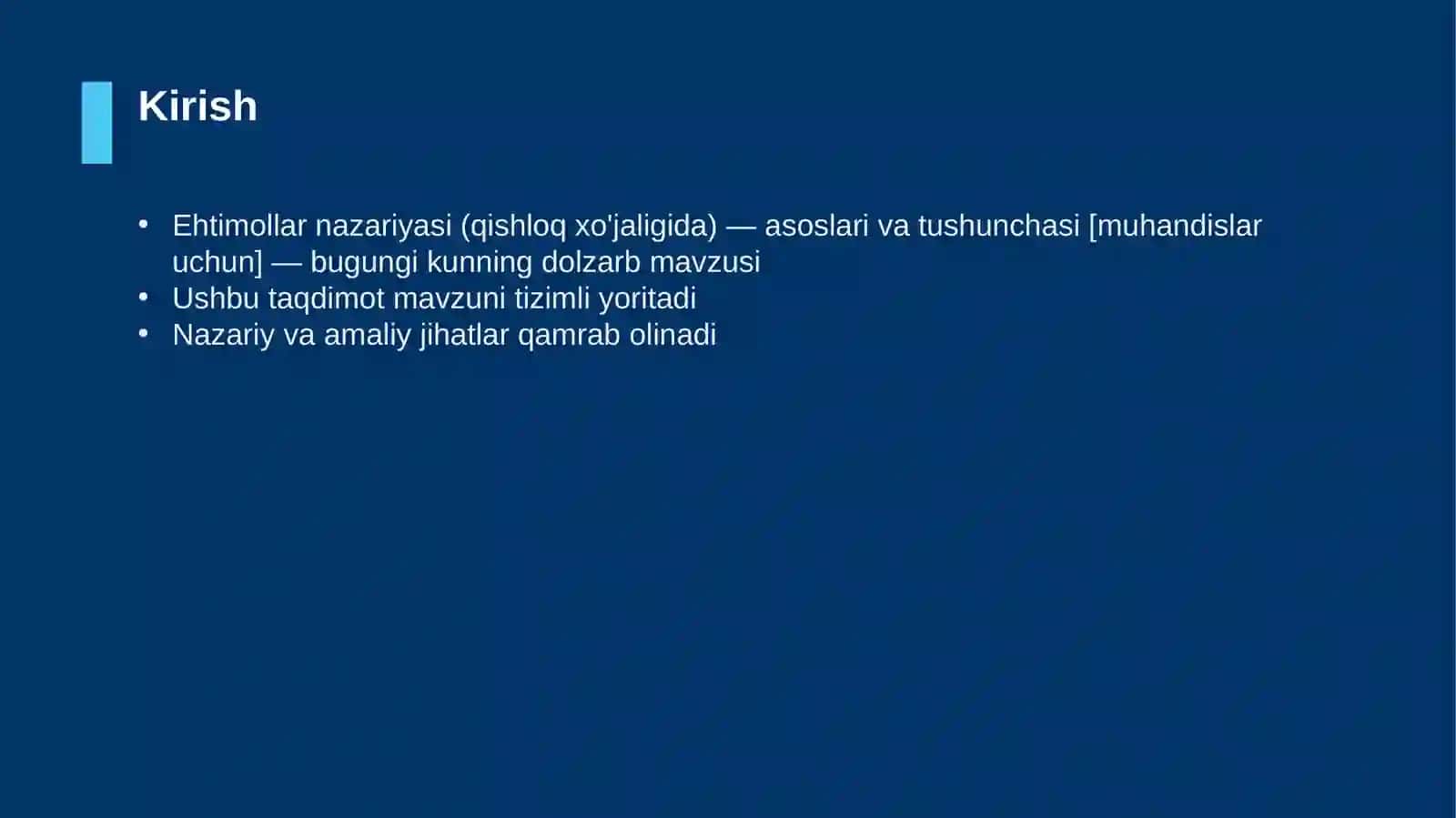 Ehtimollar nazariyasi (qishloq xo'jaligida) — asoslari va tushunchasi [muhandislar uchun] 3