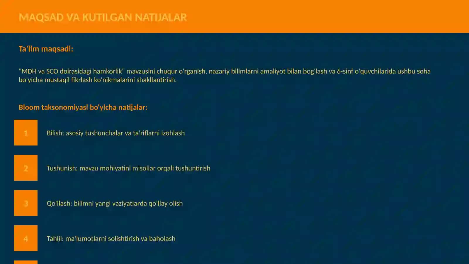 MDH va SCO doirasidagi hamkorlik 3